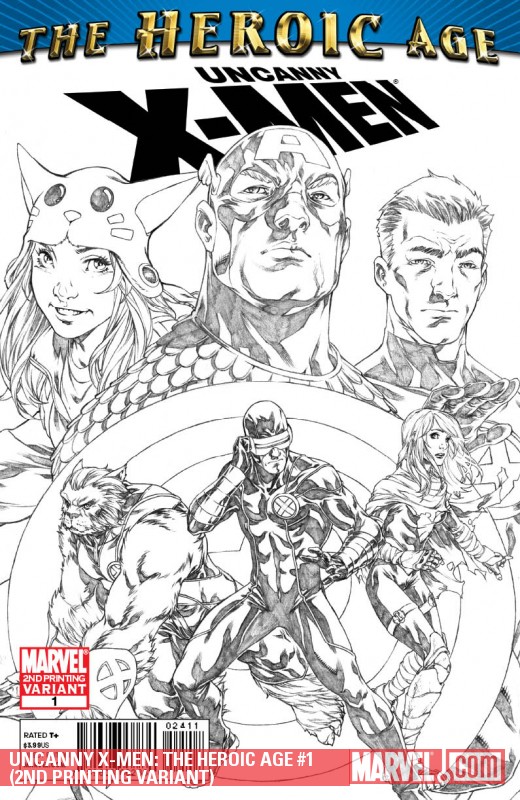 Uncanny X-Men: The Heroic Age (2010) #1 (2ND PRINTING VARIANT)