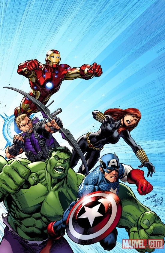 Avengers Assemble #1 cover by Mark Bagley