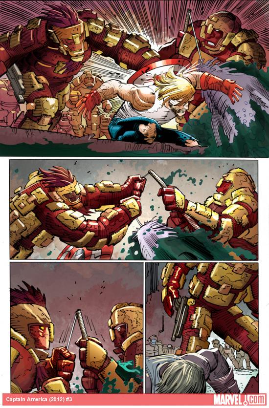 Captain America (2012) #3 preview art by John Romita Jr.