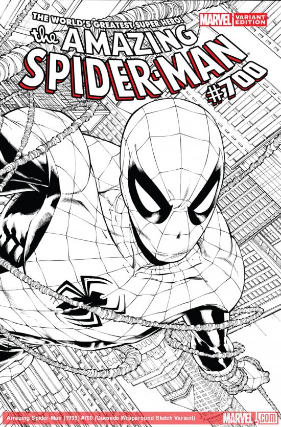 cover from The Amazing Spider-Man (1999) #700 (QUESADA SKETCH VARIANT)