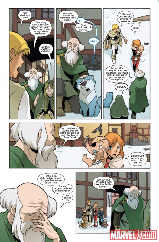 THOR AND THE WARRIORS FOUR #3 preview art by Gurihiru