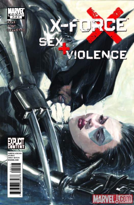 X-Force: Sex and Violence #2 cover by Gabriele Dell'Otto