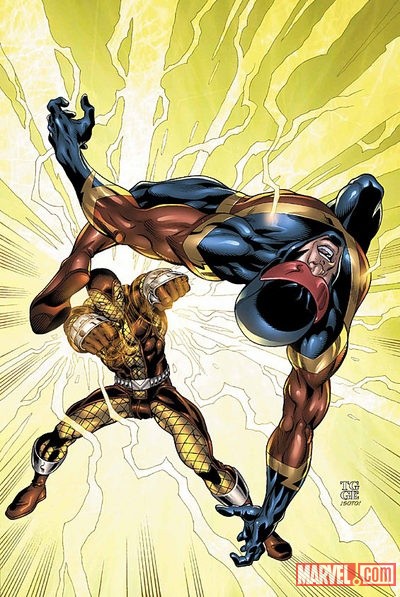The Shocker vs Speed Demon by Tom Grummett