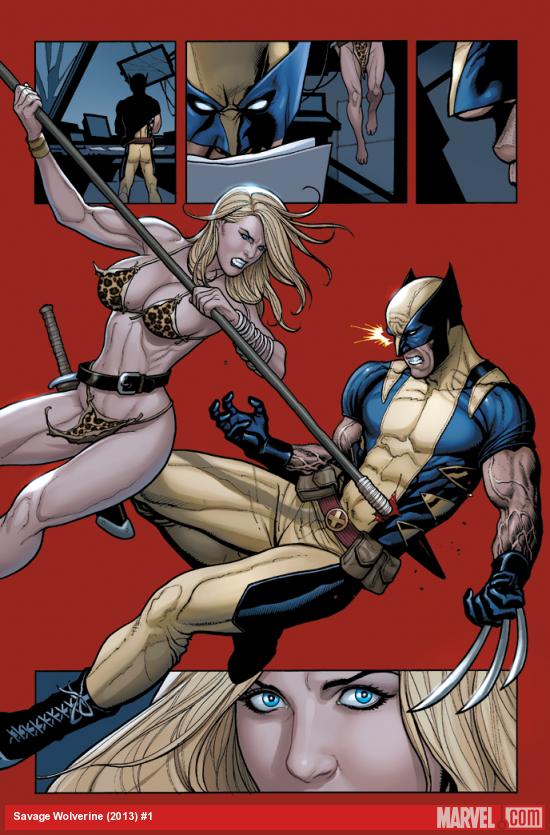 Savage Wolverine #1 preview art by Frank Cho