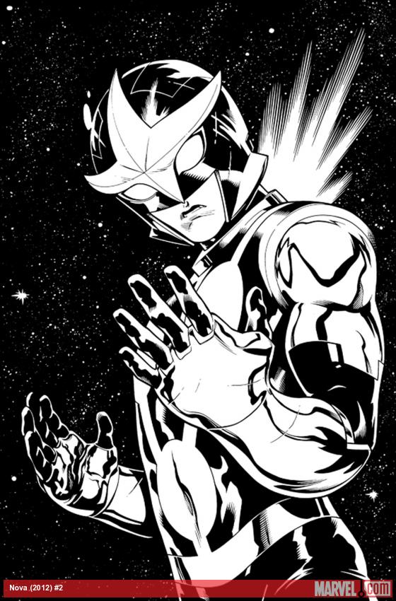 Nova (2013) #2 preview inks by Ed McGuinness