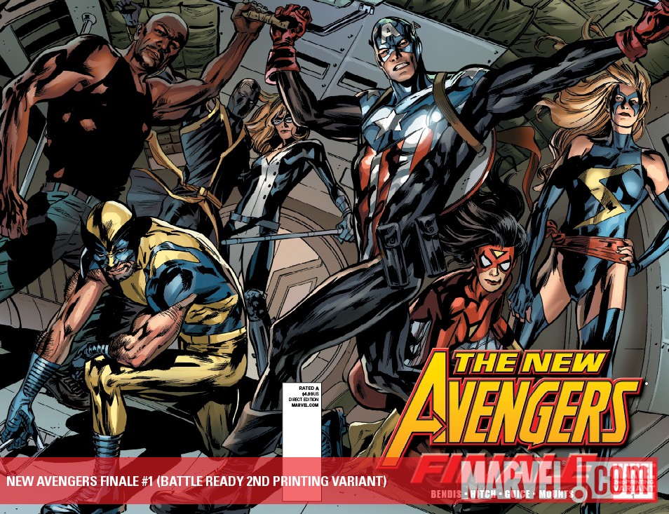 New Avengers Finale (2010) #1 (BATTLE READY 2ND PRINTING VARIANT)