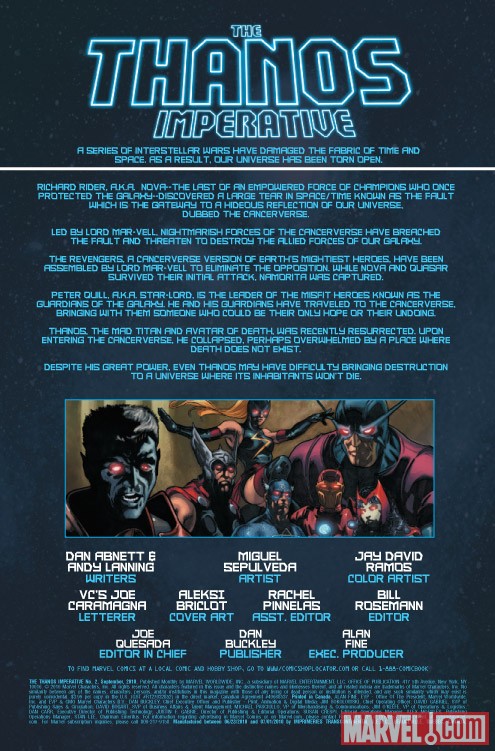 THE THANOS IMPERATIVE #2 recap page