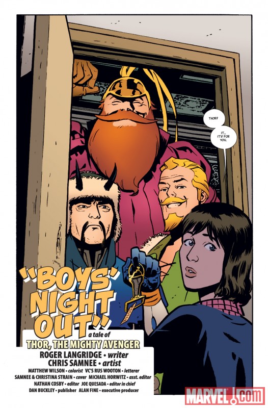 Thor: The Mighty Avenger #4 preview art by Chris Samnee