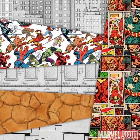 Materials included in the Marvel Level Kit in LittleBigPlanet