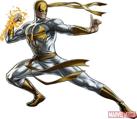 Iron Fist (alternate costume) character model from Marvel: Avengers Alliance