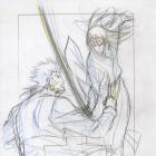 Concept art for the Wolverine anime DVD box art