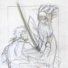 Concept art for the Wolverine anime DVD box art
