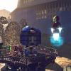 Hulk and Iron Man fight Sandman on a rooftop in LEGO Marvel Super Heroes