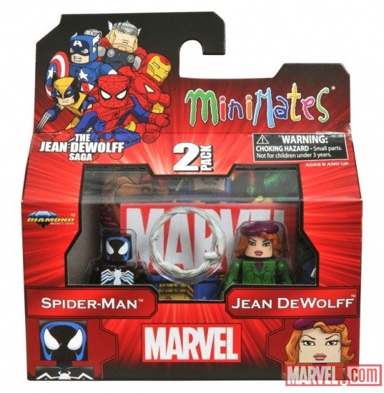 Spider-Man and Jean DeWolff Minimates from The Jean DeWolff Saga
