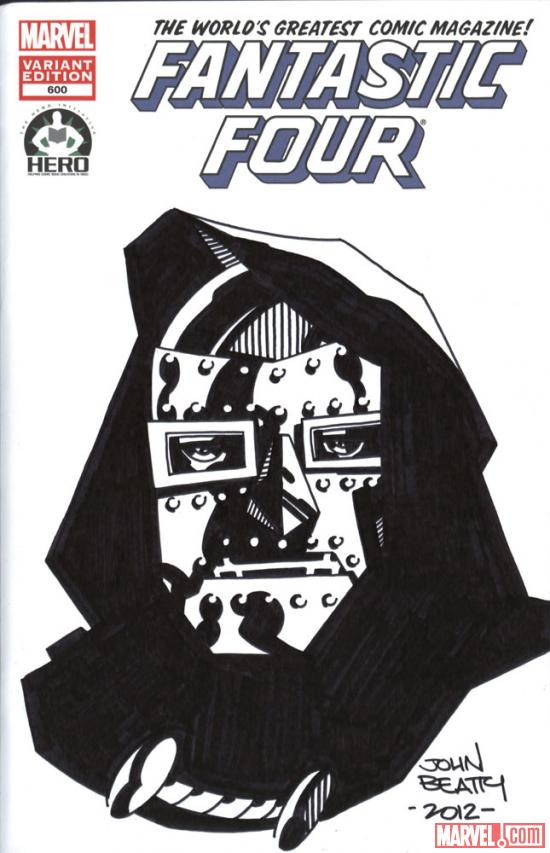 Fantastic Four #600 Hero Initiative variant cover by John Beatty