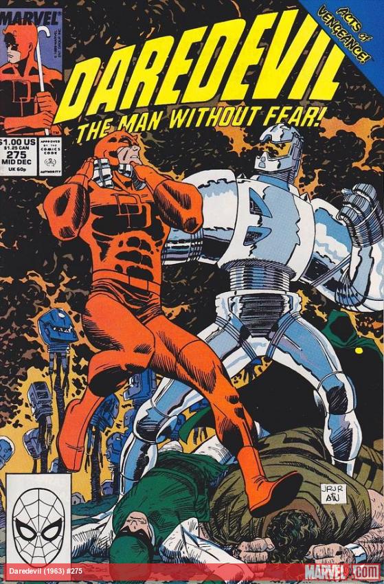 Daredevil #275 cover by John Romita Jr.