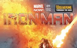IRON MAN 11 DEODATO WOLVERINE COSTUME VARIANT (NOW, 1 FOR 20, WITH DIGITAL CODE)