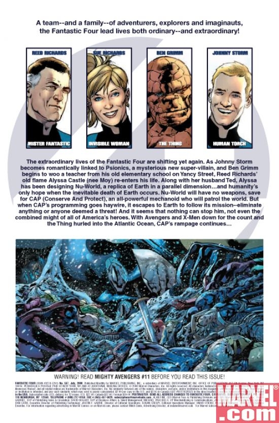 FANTASTIC FOUR #557, page 1