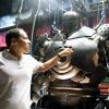 Director Jon Favreau and the Iron Monger