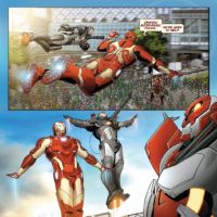 INVINCIBLE IRON MAN #28 preview art by Salvador Larroca