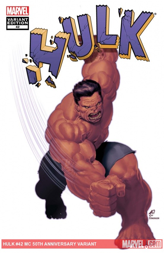 Hulk (2008) #42 (Mc 50th Anniversary Variant)