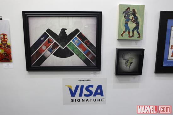 Avengers-inspired art at Gallery1988 in Los Angeles