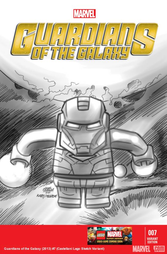 Guardians of the Galaxy (2013) #7 (Castellani Lego Sketch Variant)