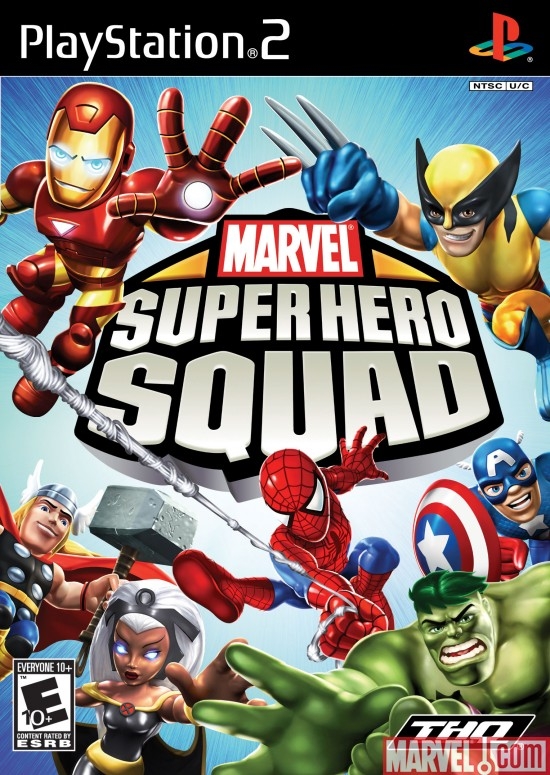 Marvel Super Hero Squad Video Game PS2 Box Art