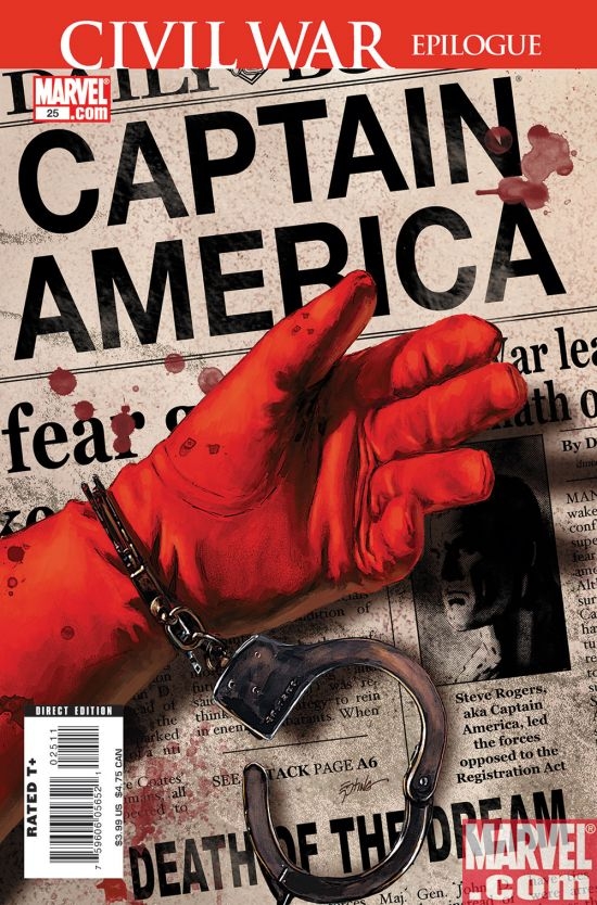 Steve Epting's CAPTAIN AMERICA #25 Wins Cover of the Year!
