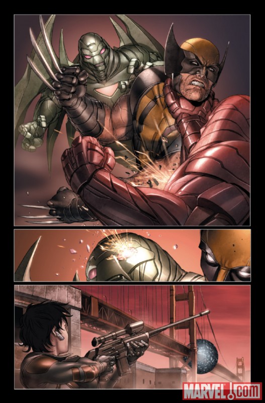 X-FORCE #27 interior art by Mike Choi and Sonia Oback