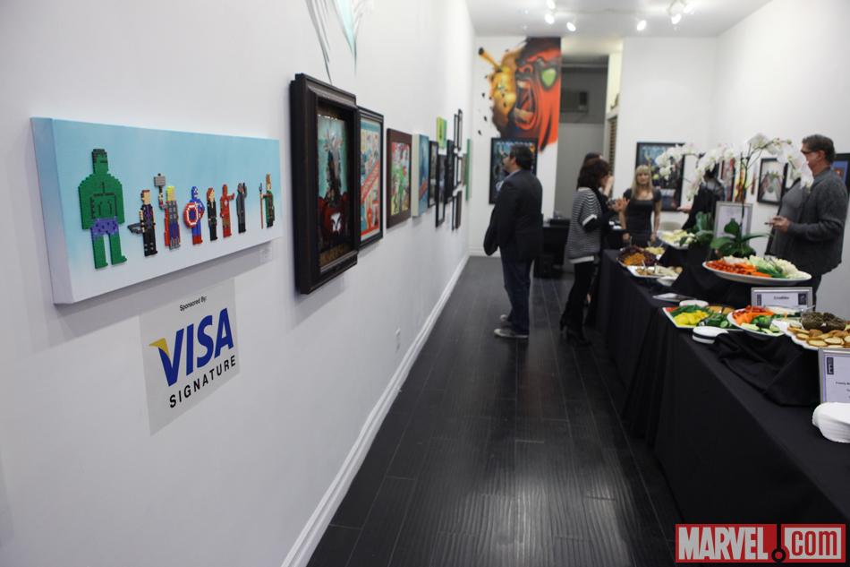 Avengers-inspired art at Gallery1988 in Los Angeles