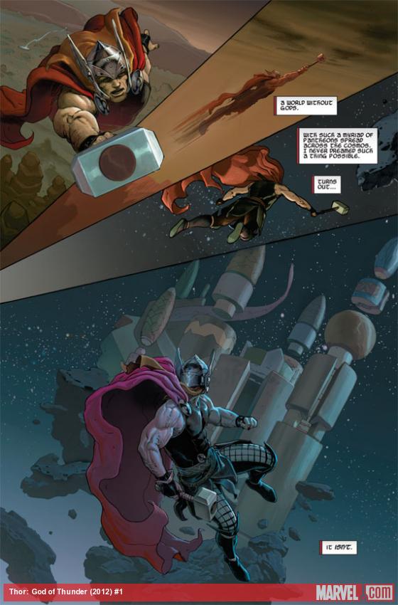 Thor: God of Thunder #1 preview art by Esad Ribic