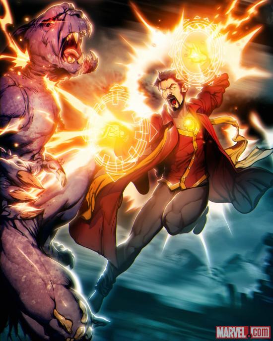 Doctor Strange card art by UDON from Marvel War of Heroes