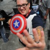 San Diego Comic-Con 2011: Agent_M with Captain America's Shield