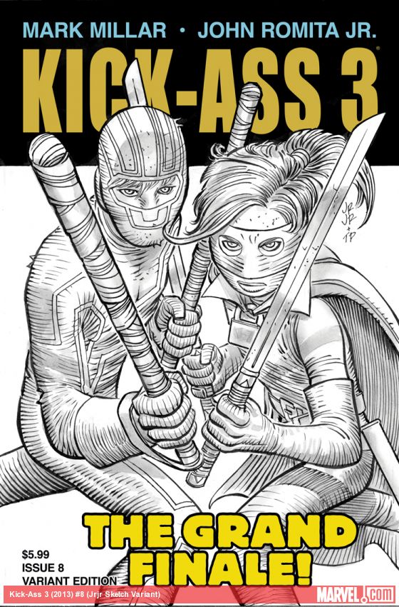 Kick-Ass 3 (2013) #8 (Jrjr Sketch Variant)