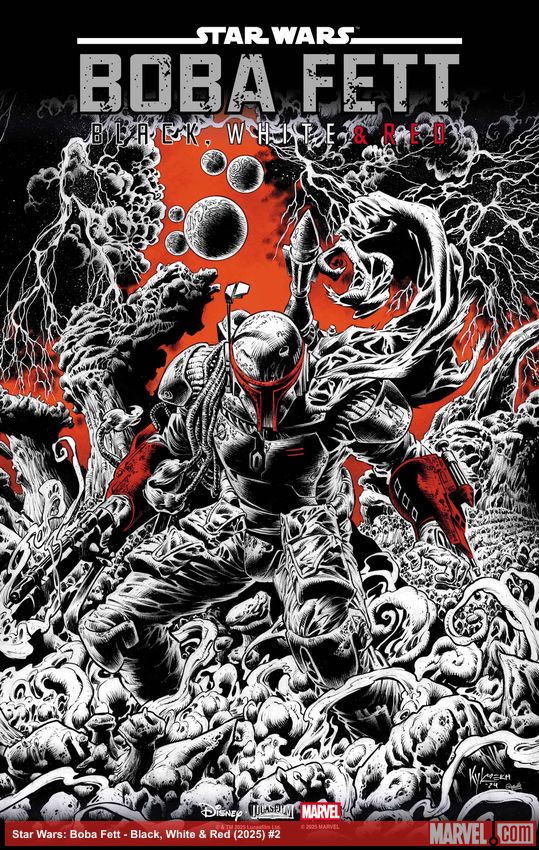 Star Wars: Boba Fett - Black, White & Red (2025) #2 (Variant)