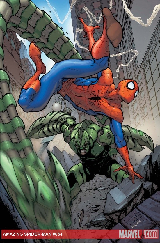 Amazing Spider-Man #654 cover by Stefano Caselli
