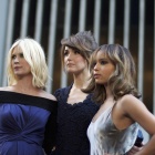 January Jones (Emma Frost), Rose Byrne (Moira MacTaggert) and Zoe Kravitz (Angel) at the 'X-Men: First Class' red carpet event