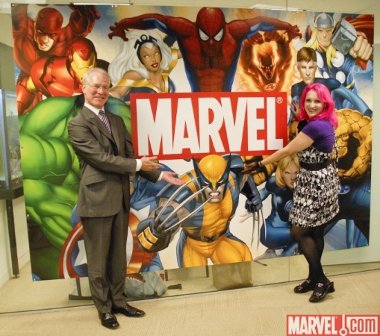 Tim Gunn with Marvel's Margarita Vaisman