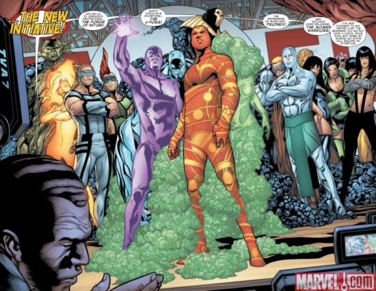 AVENGERS: THE INITIATIVE #26, pages 5-6