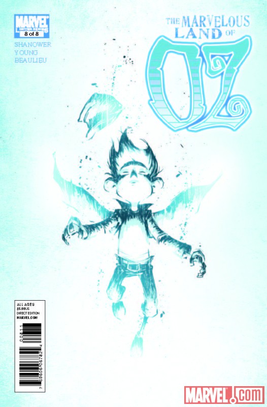 THE MARVELOUS LAND OF OZ #8 cover by Skottie Young