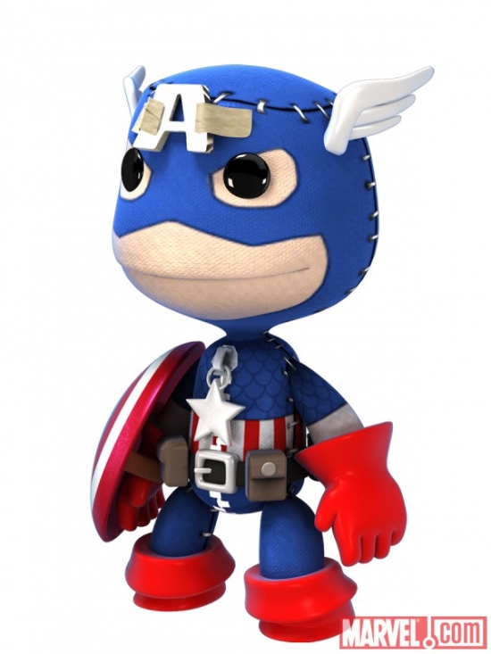 Captain America costume in LittleBigPlanet