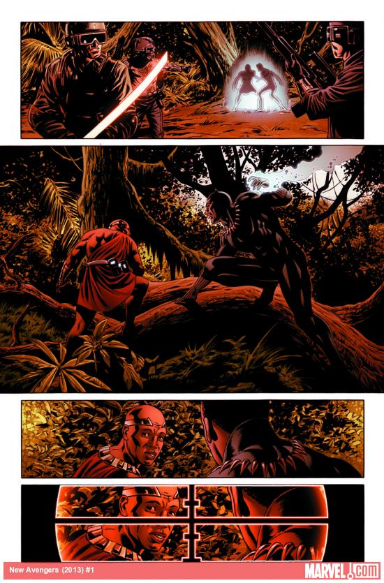 New Avengers (2013) #1 preview art by Steve Epting