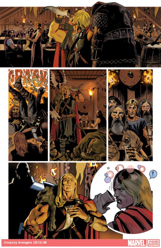 Uncanny Avengers #6 preview art by Daniel Acuna