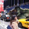 The Hulk Bus cruises down Broadway
