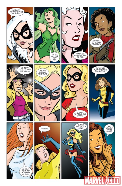 GIRL COMICS #3 preview art by various
