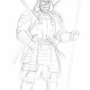 5 Ronin Deadpool sketch art by Leandro Fernandez