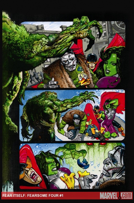 Fear Itself: Fearsome Four #1 preview art by Simon Bisley