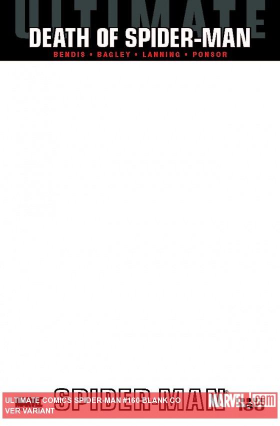 Ultimate Spider-Man (2009) #160 (Blank Cover Variant)