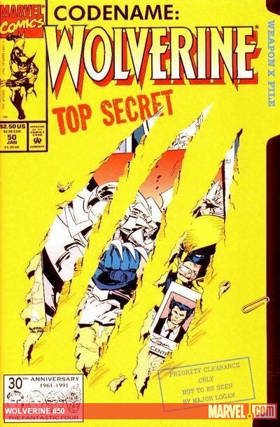 Wolverine (1988) #50 cover by Marc Silvestri